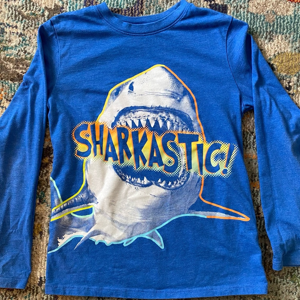 Cat & Jack Shark Long Sleeve Tee